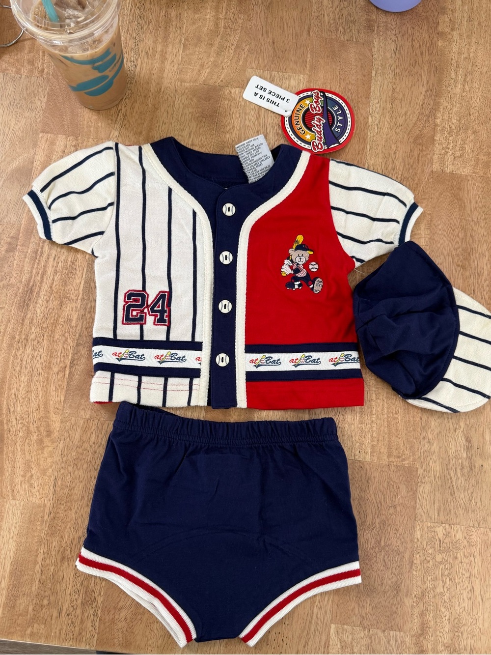 NWT Vintage‎ Baseball 3 Piece Set